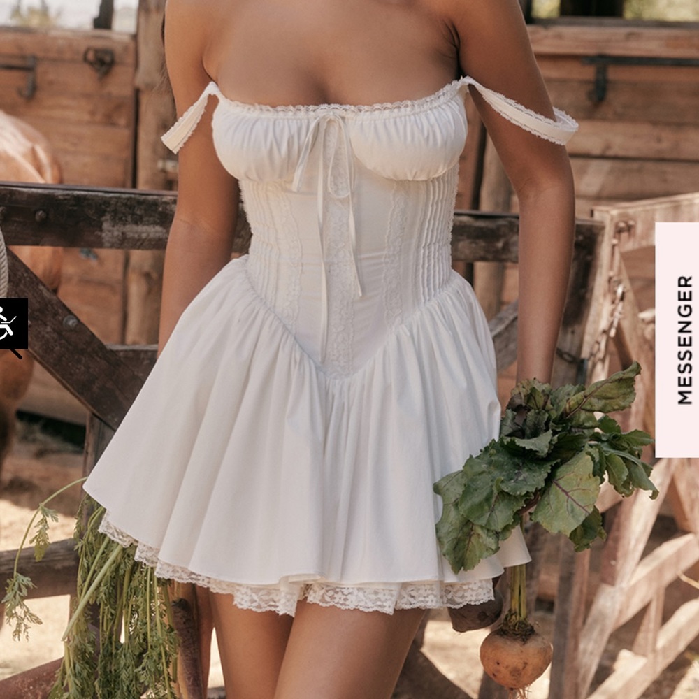HOUSE OF CB WHITE PIETRA DRESS